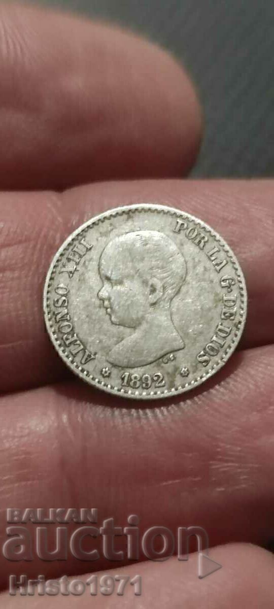 50 de centimos 1892 50 de centimos 1892