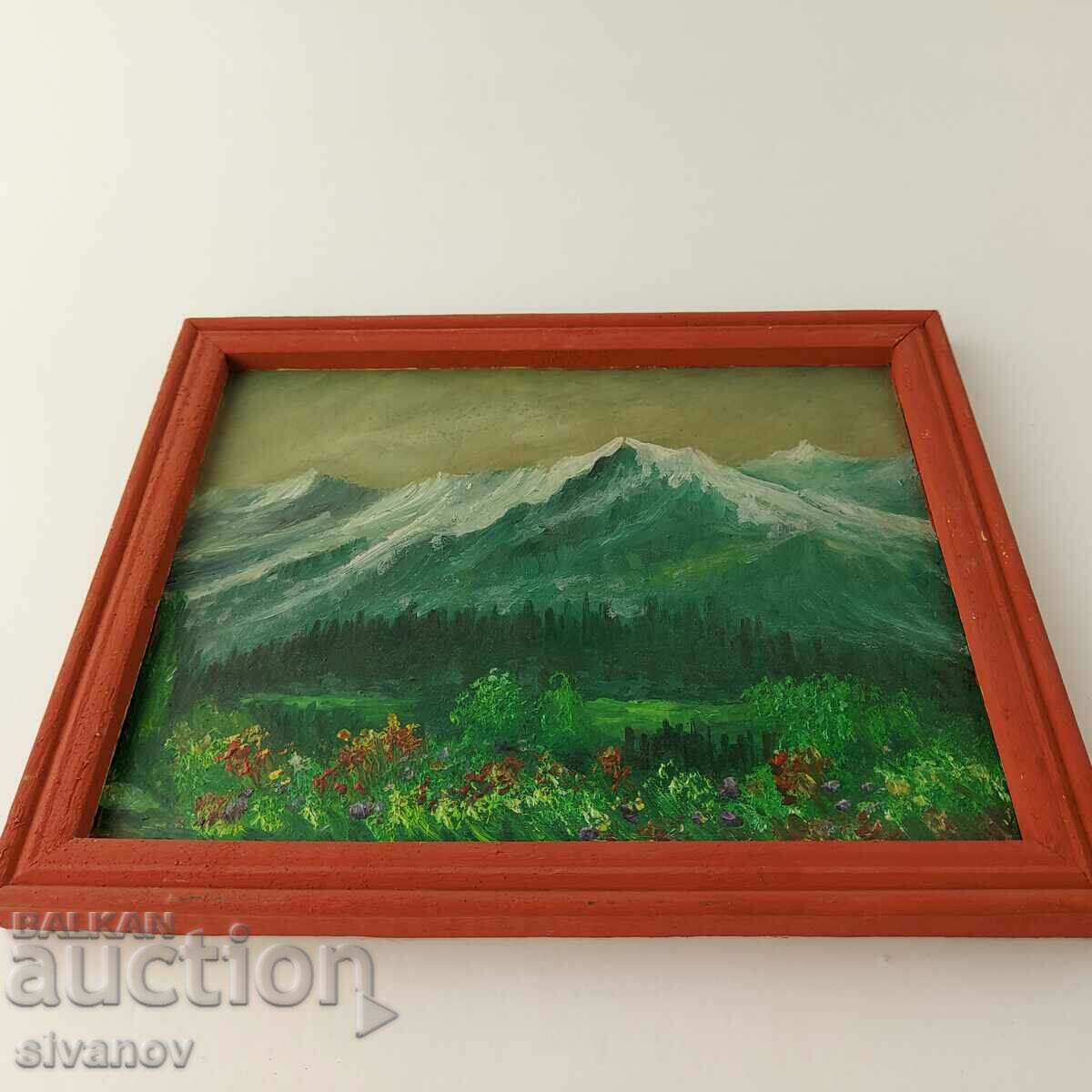 Interesting old landscape painting SG2026 with price 34.99 BGN | € 17.89 Interesting old landscape painting SG2026 with price 34.99 BGN | € 17.89
