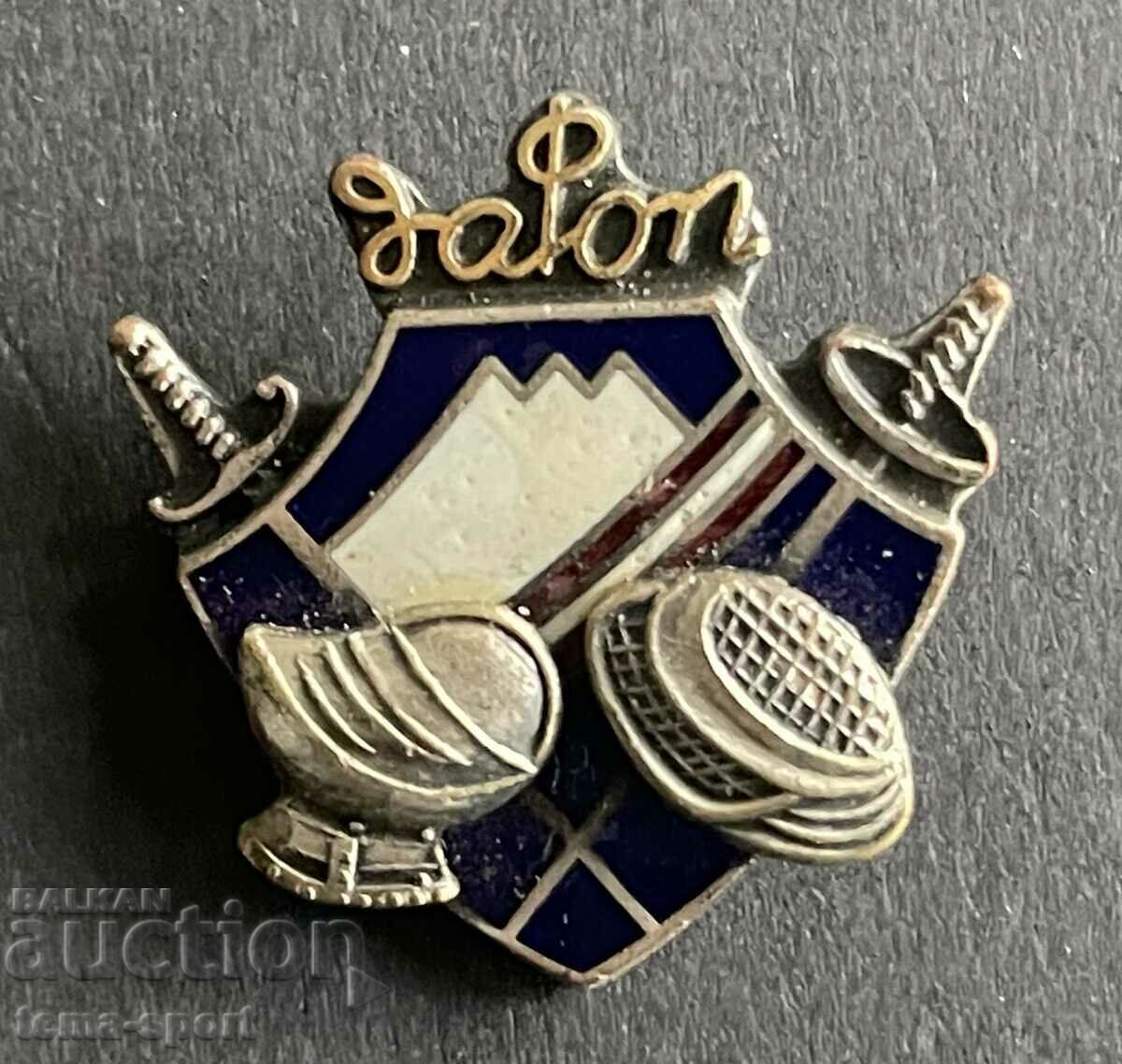 821 Japan Badge Japan Federation Σμάλτο ξιφασκίας δεκαετία του 1960