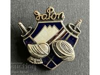 821 Japan Badge Japan Federation Fencing Enamel 1960s