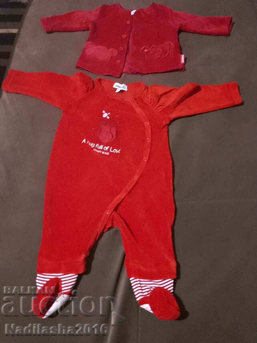 Romper and vest for baby