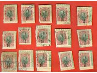 FERDINAND 15 pcs x 10 / 15 Cents stamp BLACK REPRINT 3