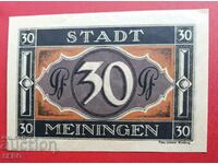 Banknote-Germany-Saxony-Meiningen-30 pf. 1921-rare denomination