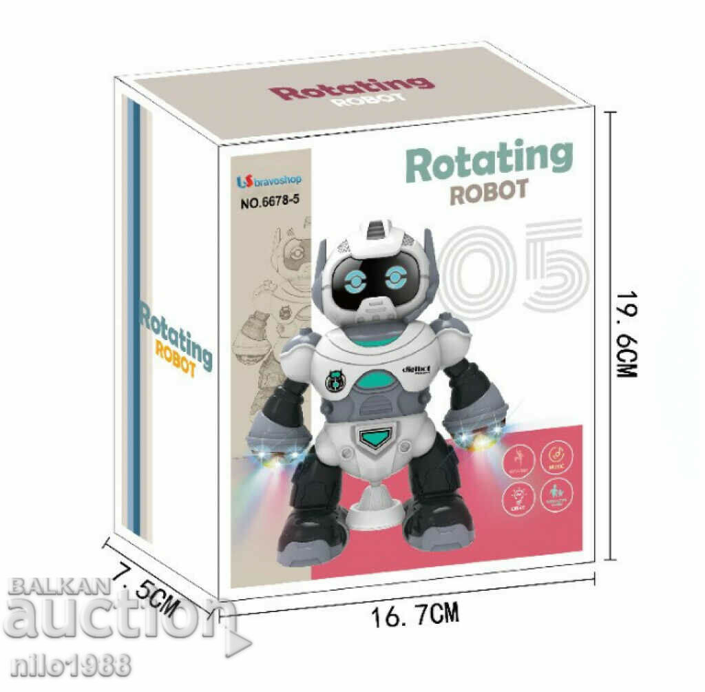 Interactive singing and dancing robot with remote control