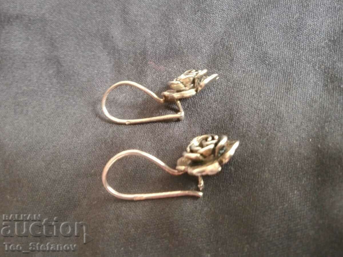 Auction Silver flower earrings Auction Silver flower earrings