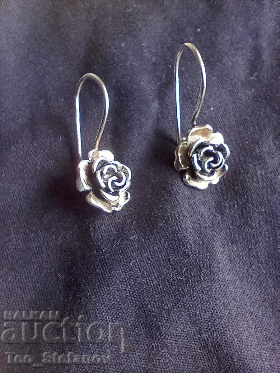 Silver flower earrings - 5 Silver flower earrings - 5