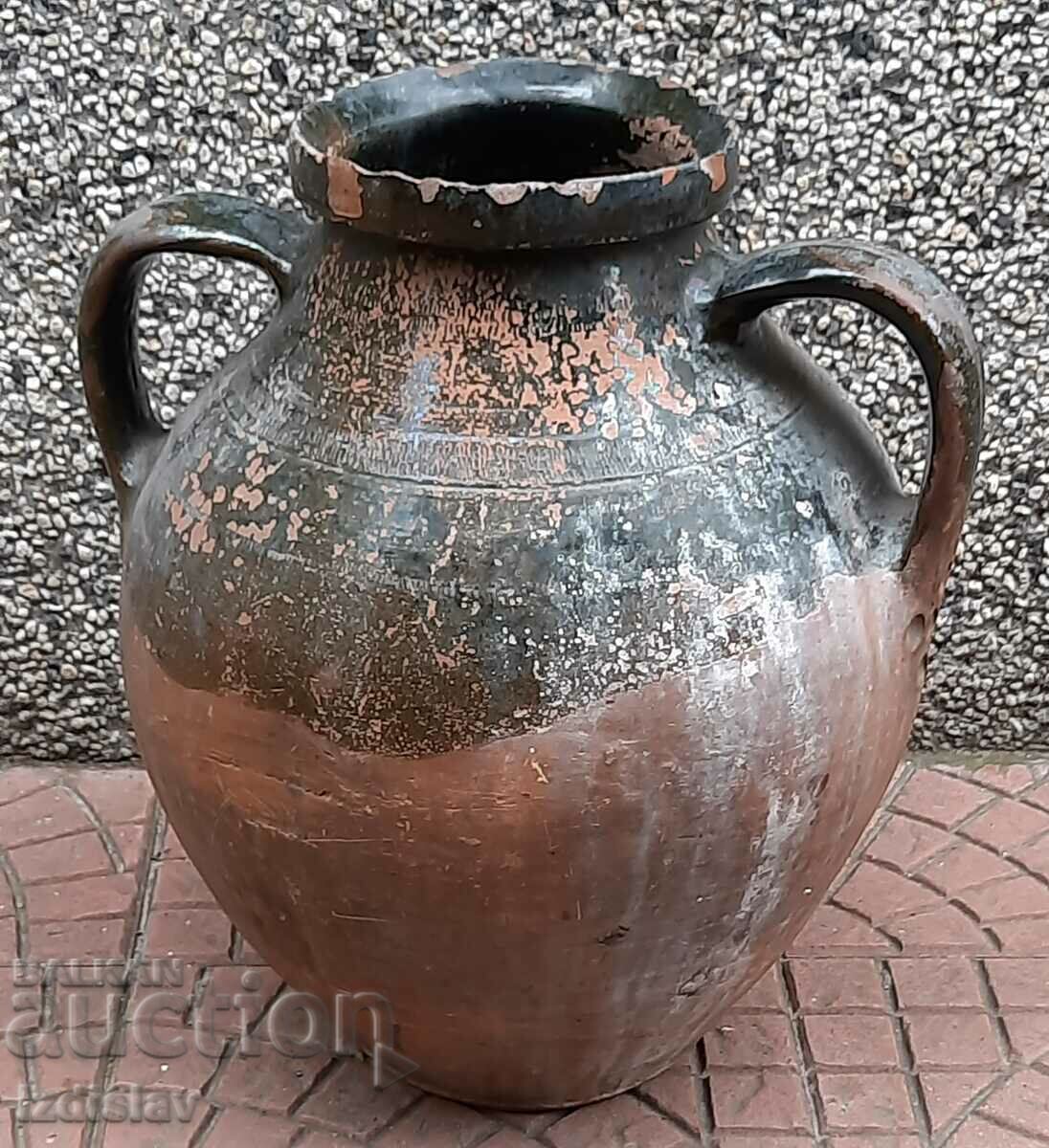 Large antique ceramic jug