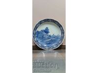 Large rare porcelain plate marked