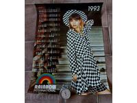 , 1993 LARGE CALENDAR POSTER