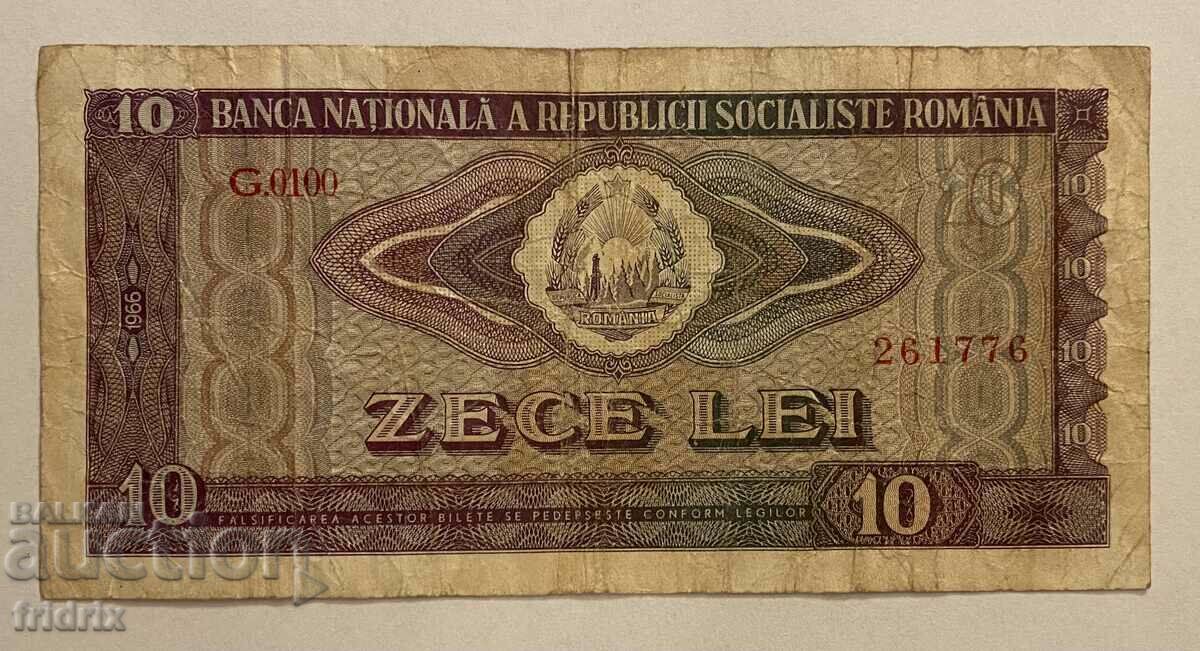 Romania 10 leu / Romania 10 leu 1966 MA