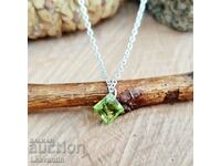 5494 Silver necklace with Peridot