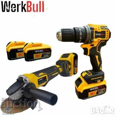 Cordless impact driver and brushless angle grinder WERKBULL