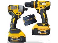 Cordless brushless impact/wrench/screwdriver set