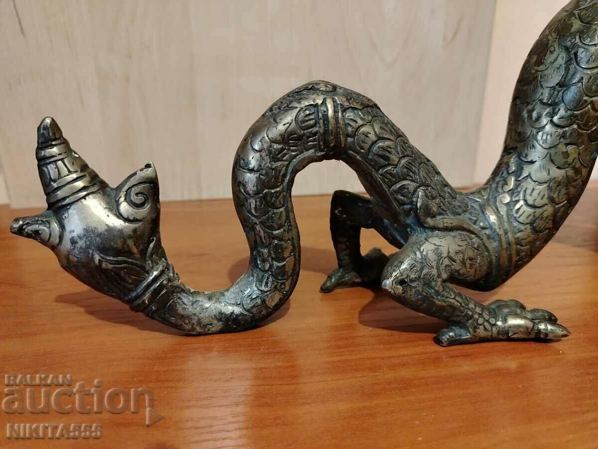 ВЕЛИКОЛЕПНА СТАРА БРОНЗОВА СКУЛПТУРА НА АЗИАТСКИ ДРАКОН - 5 ВЕЛИКОЛЕПНА СТАРА БРОНЗОВА СКУЛПТУРА НА АЗИАТСКИ ДРАКОН - 5