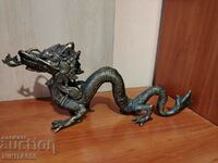 MAGNIFICA SCULPTURA DRAGON ASIATIC DE BRONZ VECHI