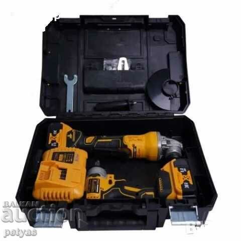 Κρουστικό κλειδί μπαταρίας + γωνιακός μύλος KraftWorld 36V8A - 6