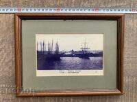 Retro views from Bulgaria-Varna,Seascape-cherry frame