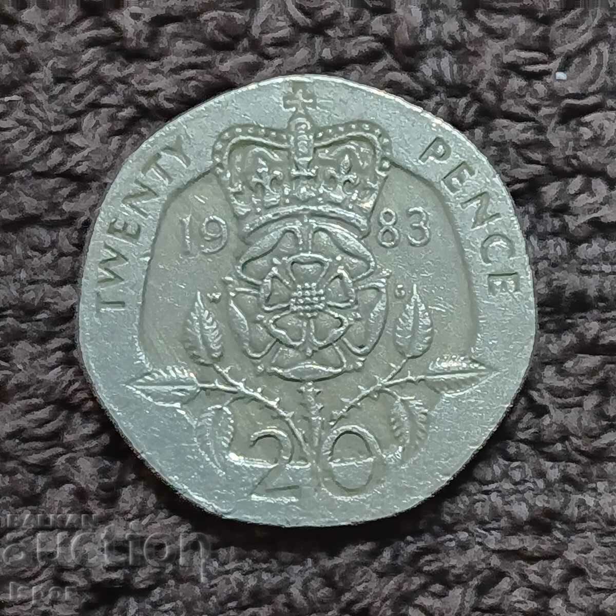 261/ Marea Britanie 20 pence - 1983