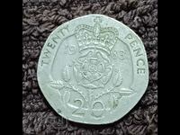 262/ Great Britain 20 pence - 1983