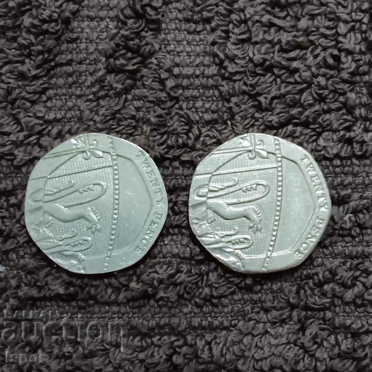 264/ Great Britain 20 pence - 2009/2016 with price 1.80 BGN | € 0.92 264/ Great Britain 20 pence - 2009/2016 with price 1.80 BGN | € 0.92