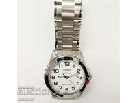 Men's Japanese Casio Watch with Date Steel Chain