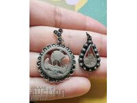 Antique silver pendants