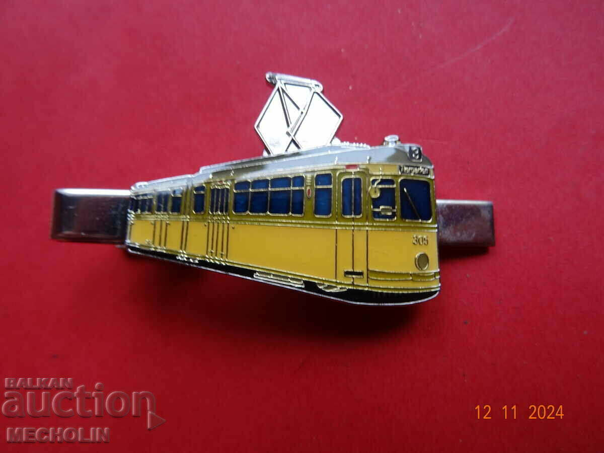 OLD ENAMELED TROLLEY TIE NEEDLE 305 -3 with price 20.00 BGN | € 10.23 OLD ENAMELED TROLLEY TIE NEEDLE 305 -3 with price 20.00 BGN | € 10.23