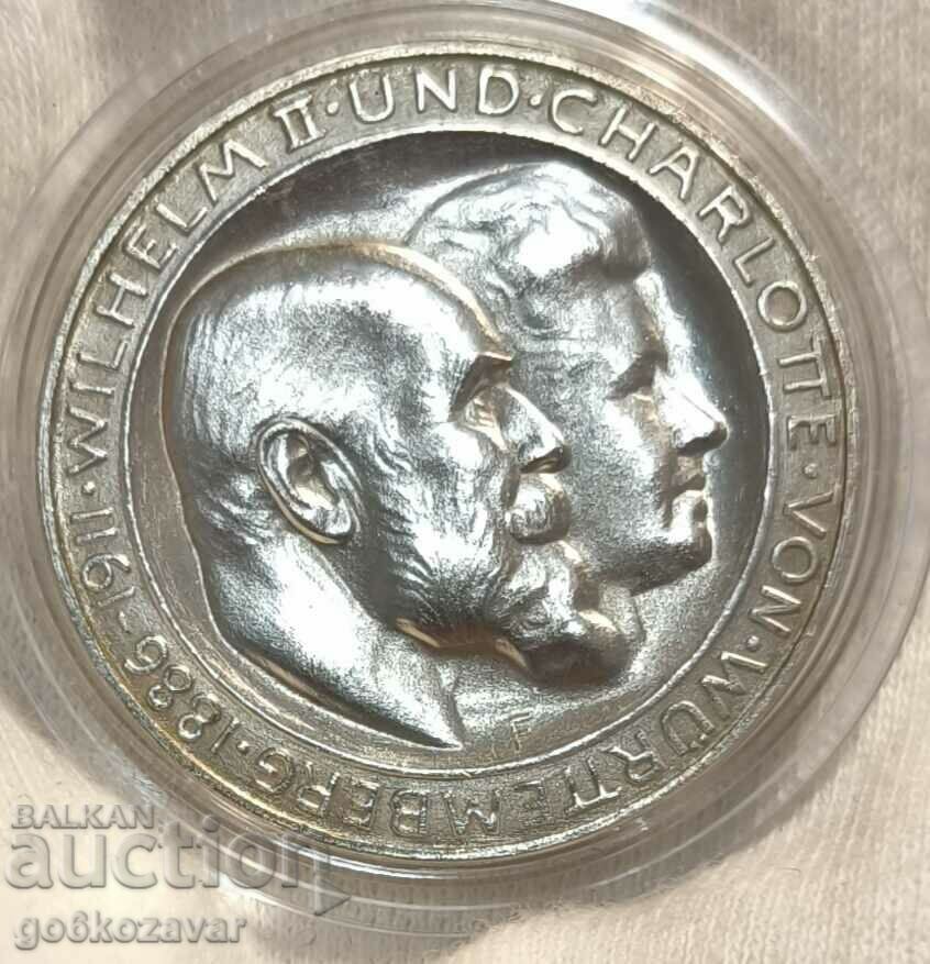 Δημοπρασία Γερμανία Βυρτεμβέργη 3 γραμματόσημα 1911 Ασήμι! Απόδειξη UNC Δημοπρασία Γερμανία Βυρτεμβέργη 3 γραμματόσημα 1911 Ασήμι! Απόδειξη UNC