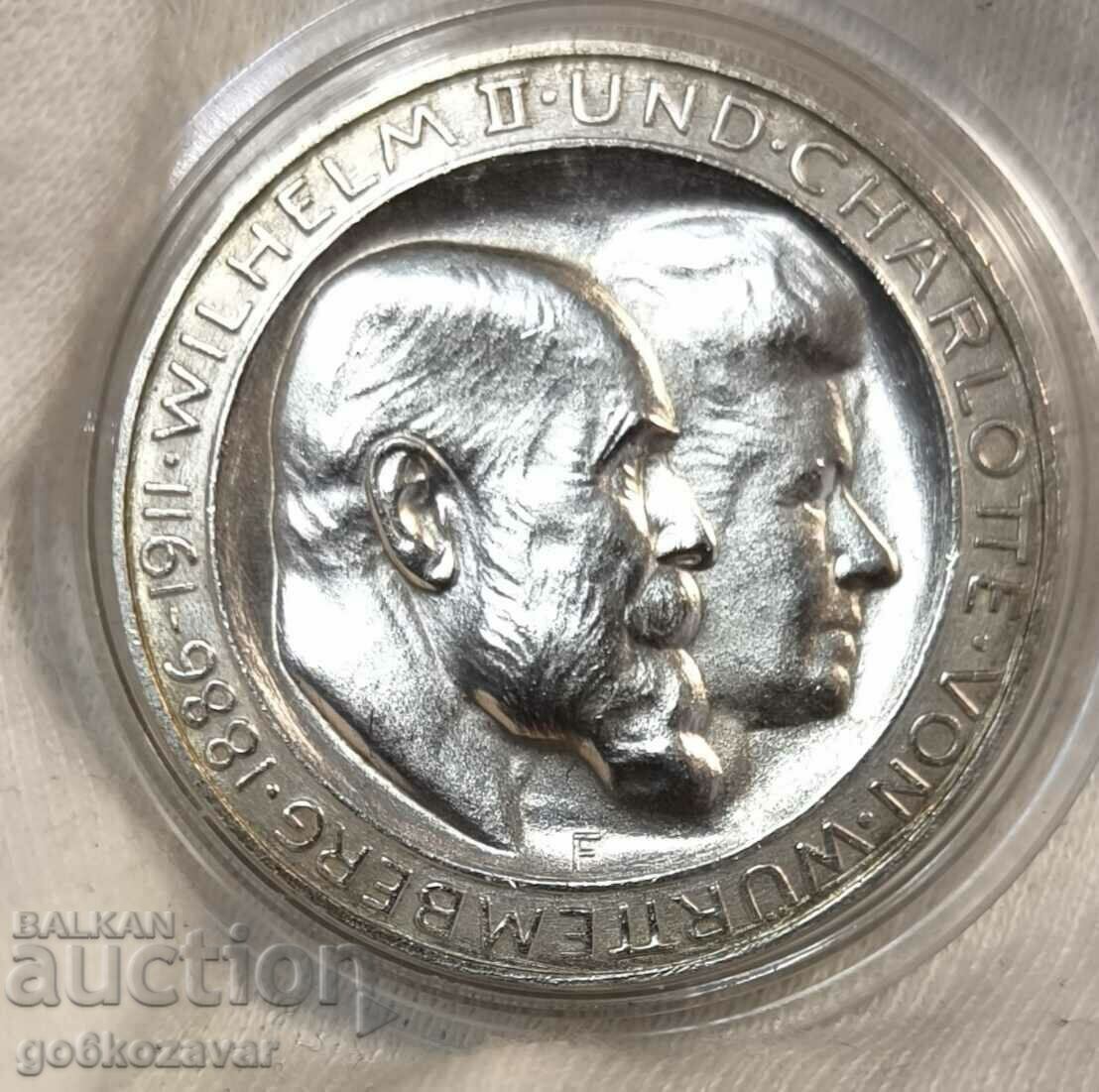 Παράδοση Γερμανία Βυρτεμβέργη 3 γραμματόσημα 1911 Ασήμι! Απόδειξη UNC Παράδοση Γερμανία Βυρτεμβέργη 3 γραμματόσημα 1911 Ασήμι! Απόδειξη UNC