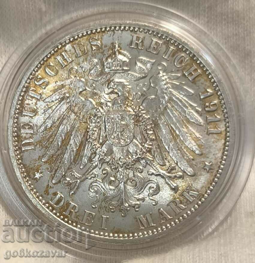 Γερμανία Βυρτεμβέργη 3 γραμματόσημα 1911 Ασήμι! Απόδειξη UNC - 5 Γερμανία Βυρτεμβέργη 3 γραμματόσημα 1911 Ασήμι! Απόδειξη UNC - 5