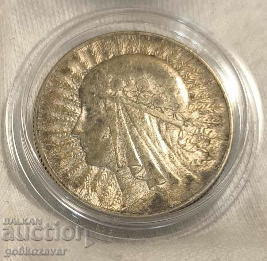 Полша 5 Злоти 1933г Сребро Рядка! с цена € 35.00 | 68.45 лв.