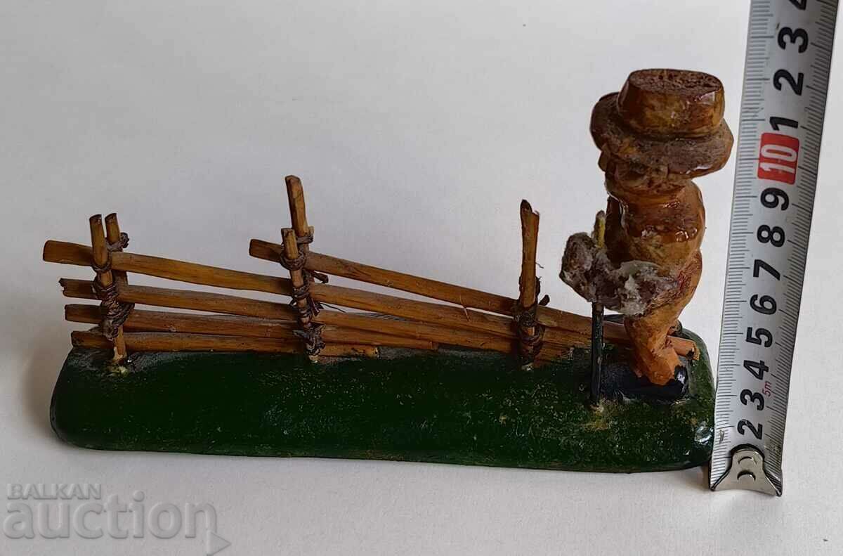 .INTERESTING COMPOSITION OF WOOD SCULPTURE FIGURE - 6 .INTERESTING COMPOSITION OF WOOD SCULPTURE FIGURE - 6