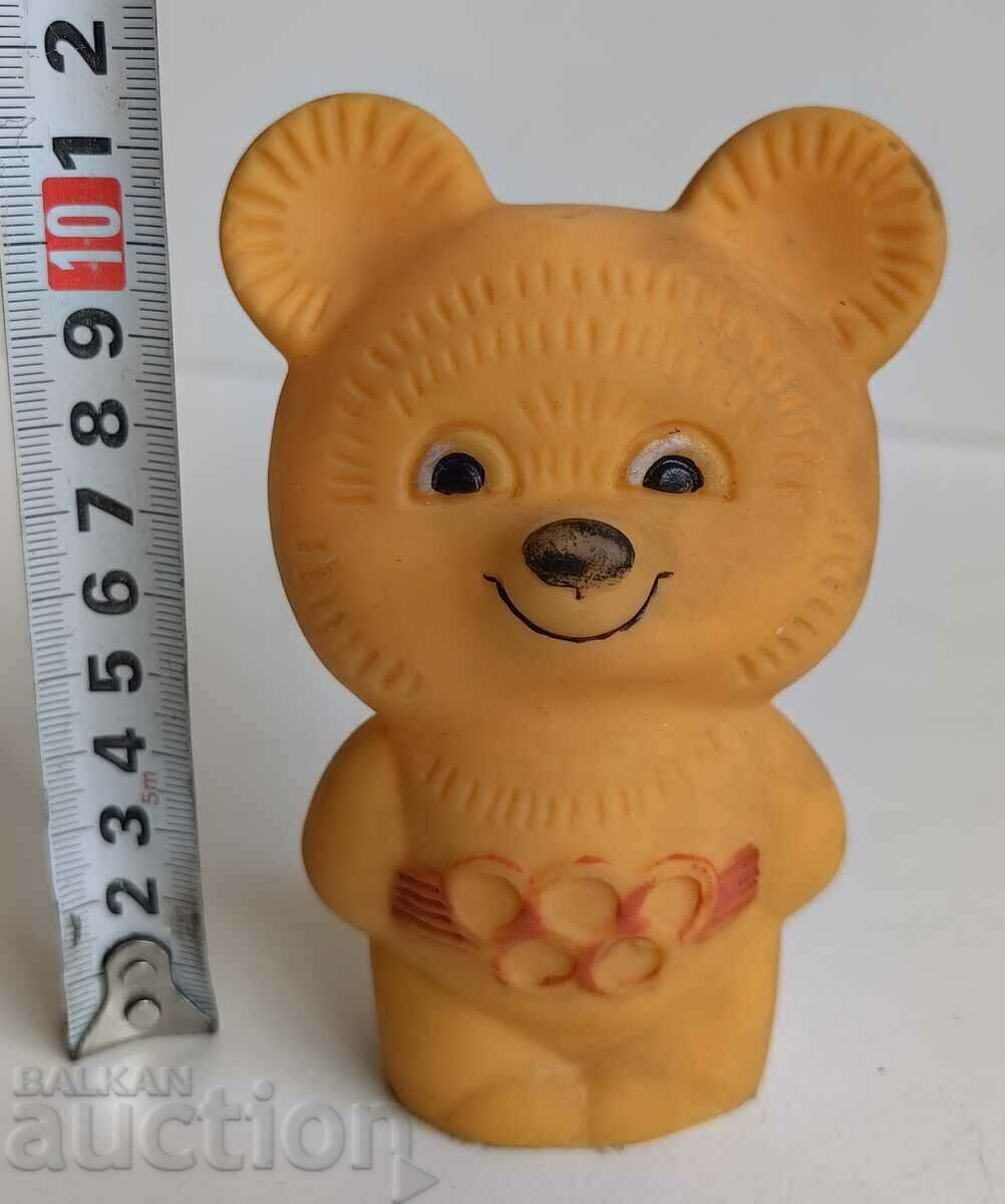 Auction .RUBBER TOY OLYMPIC BEAR MISHA MOSCOW 1980 USSR Auction .RUBBER TOY OLYMPIC BEAR MISHA MOSCOW 1980 USSR