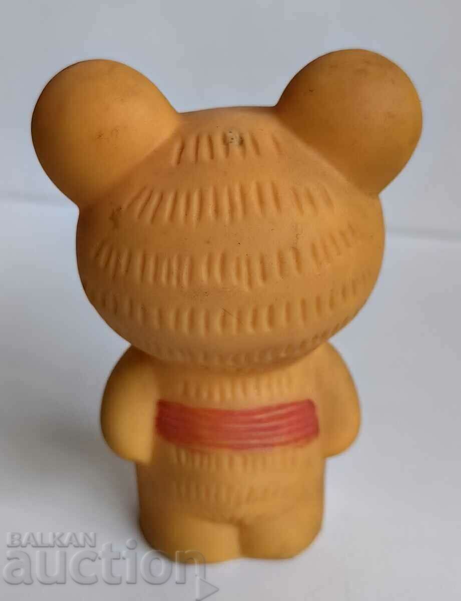 .RUBBER TOY OLYMPIC BEAR MISHA MOSCOW 1980 USSR - 5 .RUBBER TOY OLYMPIC BEAR MISHA MOSCOW 1980 USSR - 5