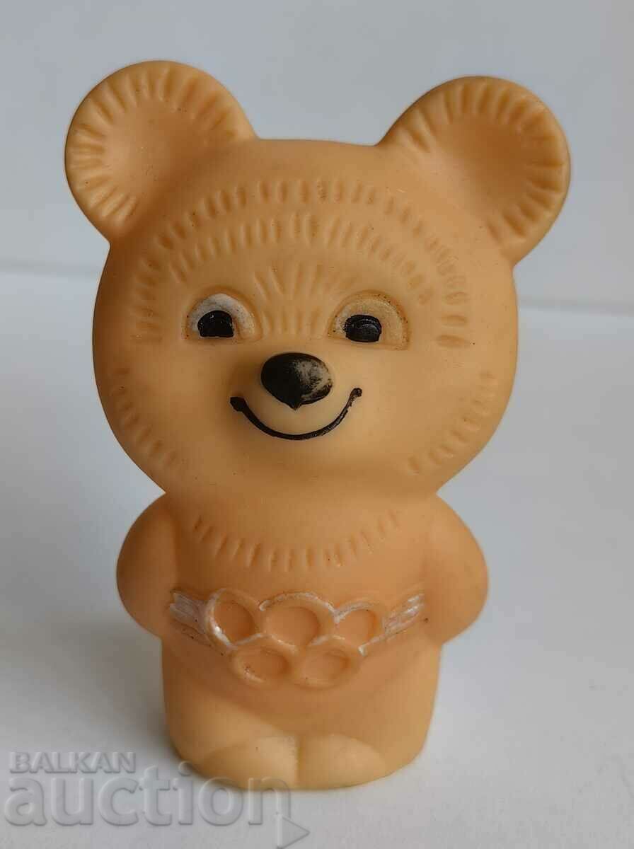 .RUBBER TOY OLYMPIC BEAR MISHA MOSCOW 1980 USSR with price 18.00 BGN | € 9.20 .RUBBER TOY OLYMPIC BEAR MISHA MOSCOW 1980 USSR with price 18.00 BGN | € 9.20