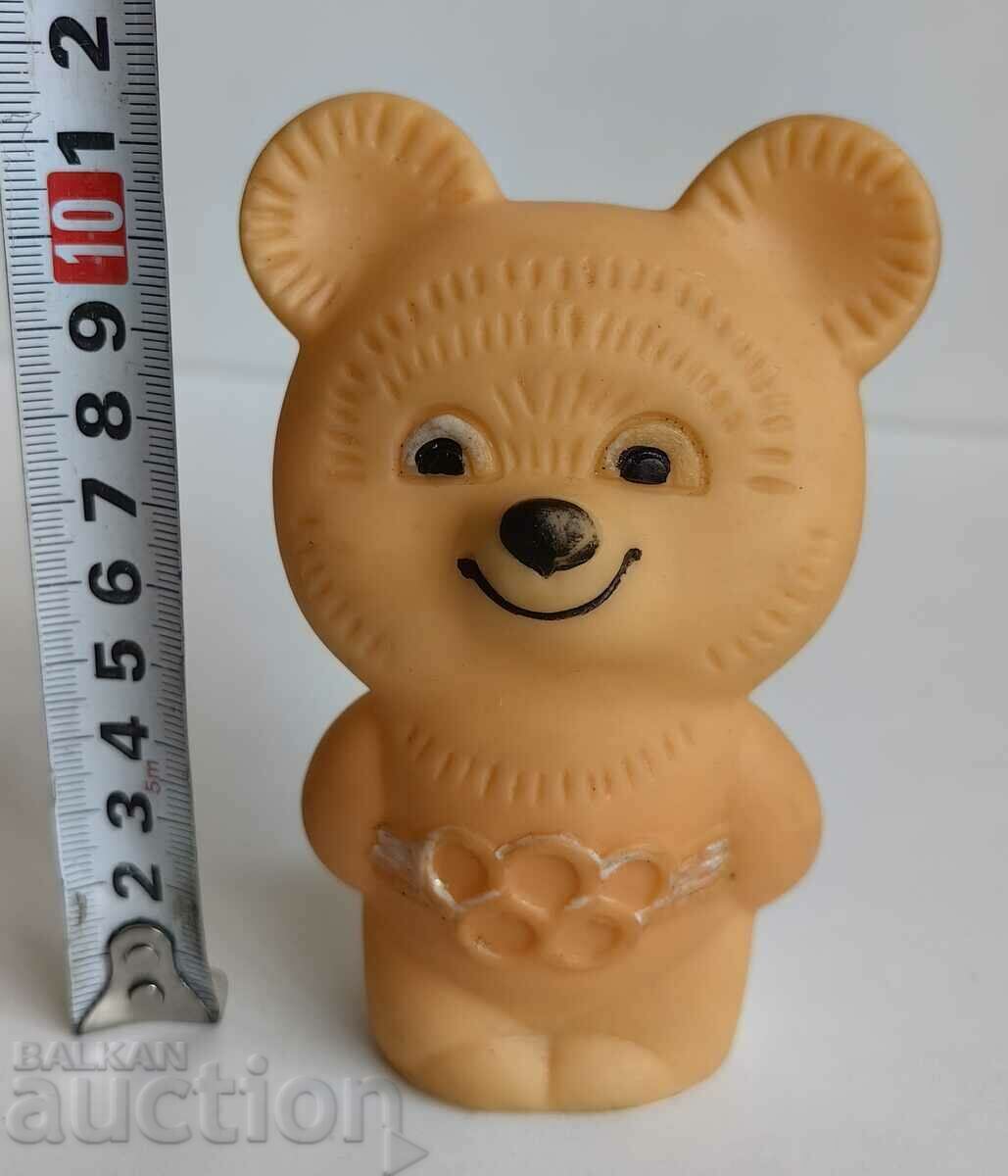 Auction .RUBBER TOY OLYMPIC BEAR MISHA MOSCOW 1980 USSR Auction .RUBBER TOY OLYMPIC BEAR MISHA MOSCOW 1980 USSR