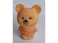 .RUBBER TOY OLYMPIC BEAR MISHA MOSCOW 1980 USSR