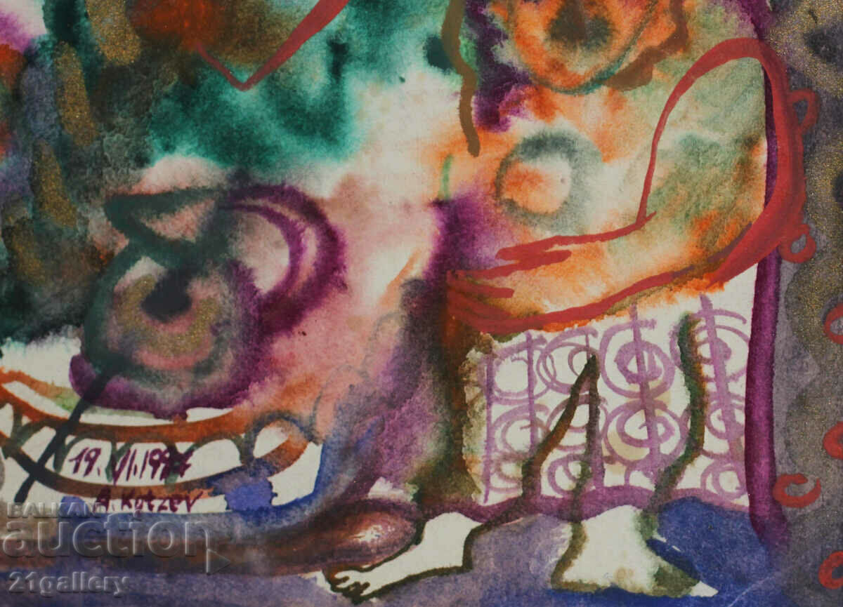 Atanas Kotsev (1957-) Abstract figural composition 1997 - 6 Atanas Kotsev (1957-) Abstract figural composition 1997 - 6