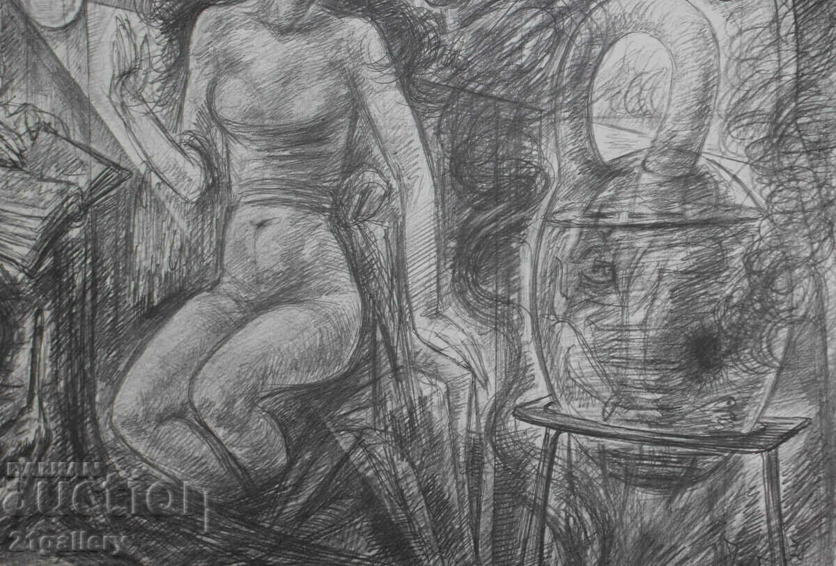 Delivery of Prof. Petar Chuhovski (1922-1995) Lithograph 1978 Delivery of Prof. Petar Chuhovski (1922-1995) Lithograph 1978