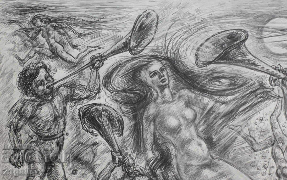 Prof. Petar Chuhovski (1922-1995) Lithograph 1978 - 6 Prof. Petar Chuhovski (1922-1995) Lithograph 1978 - 6