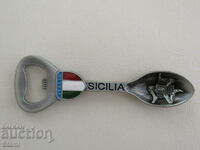 Metal magnet-opener from Sicily, Italy-1