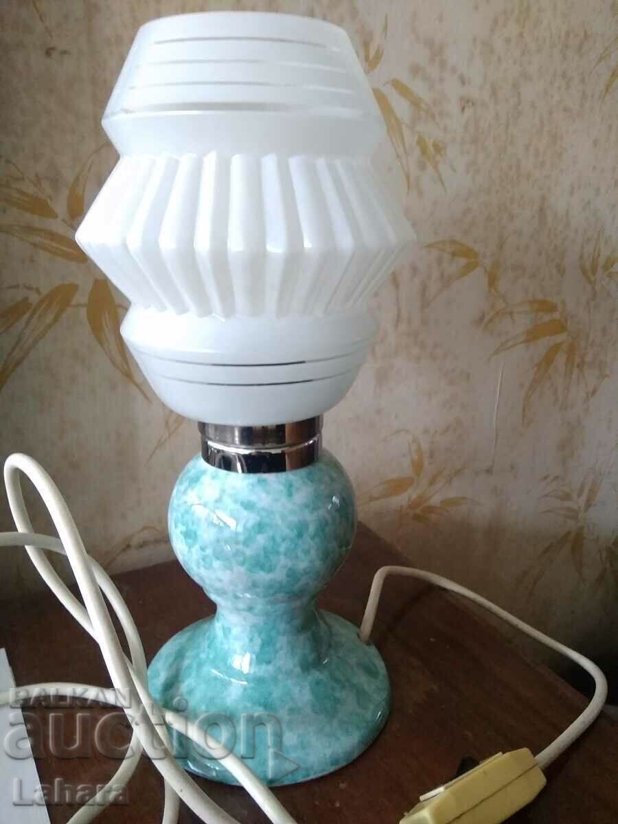 Auction  Night, table lamp made of porcelain
