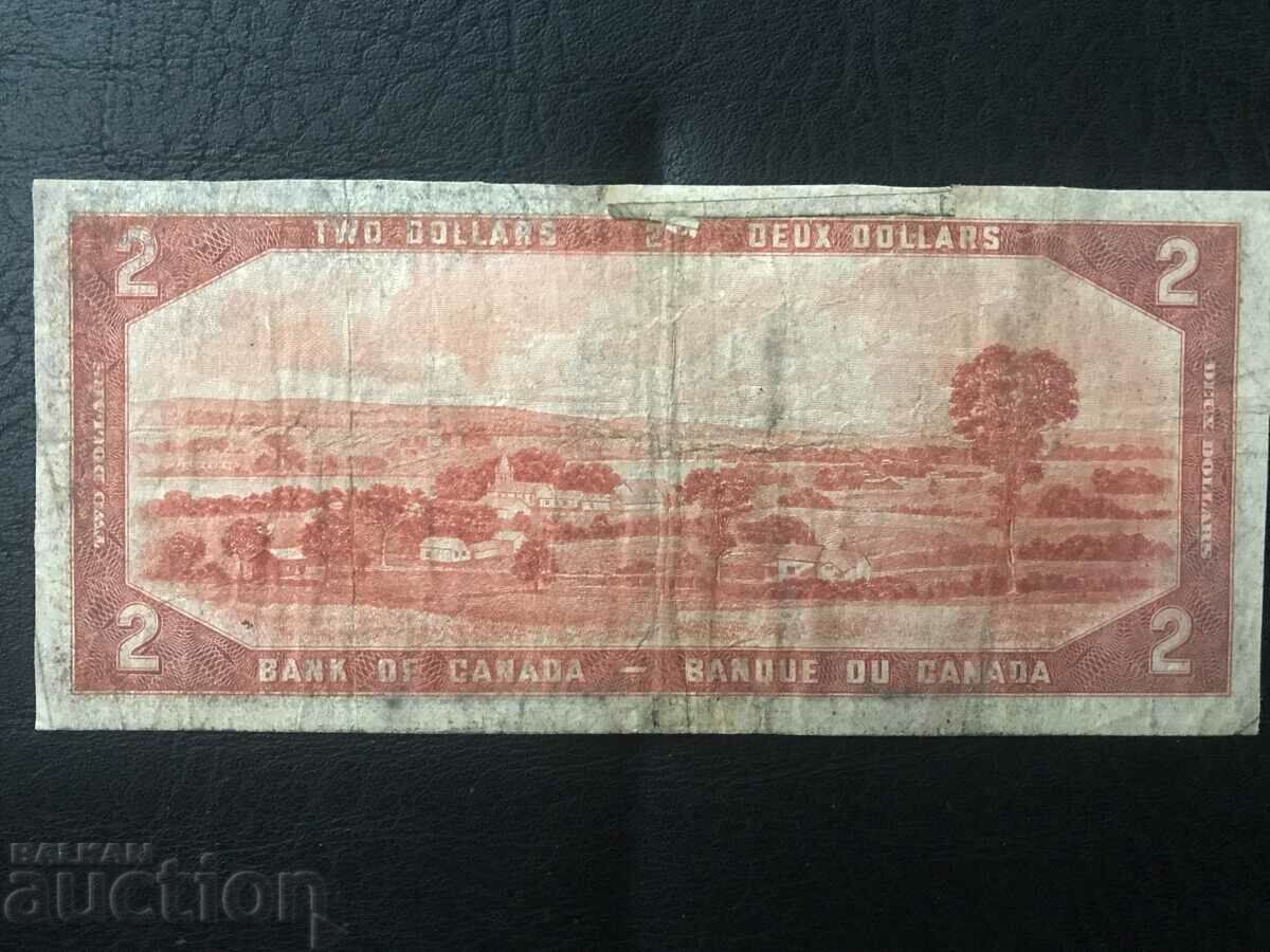 Canada $2 1954 Elizabeth with price 11.00 BGN | € 5.62 Canada $2 1954 Elizabeth with price 11.00 BGN | € 5.62
