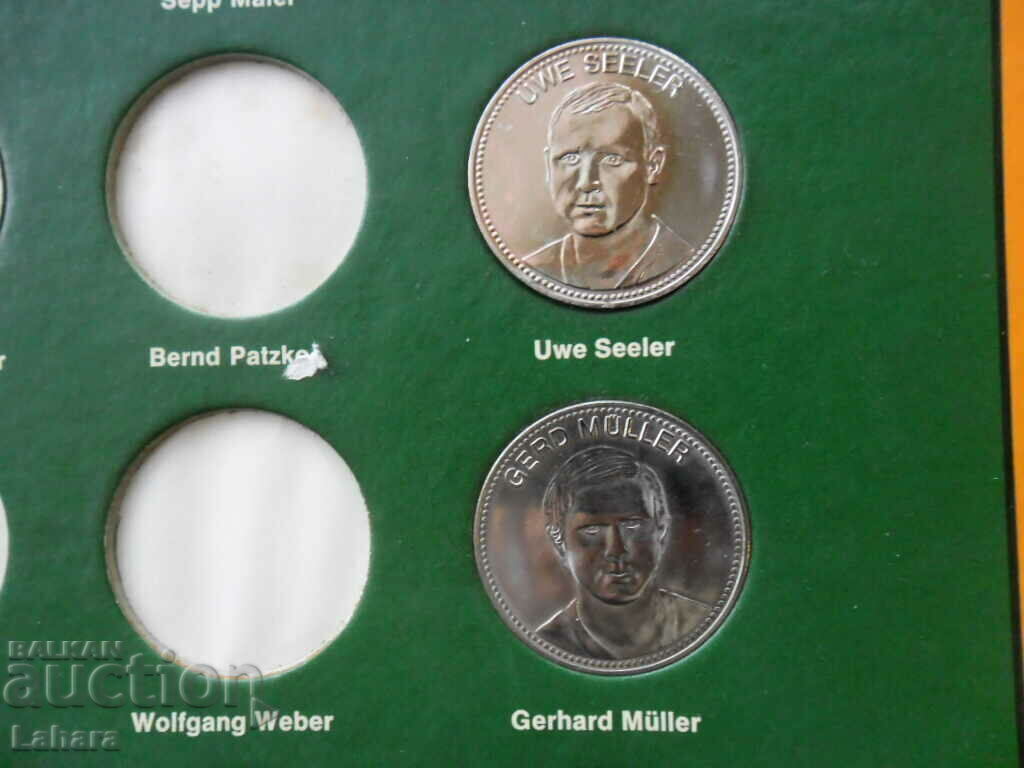 Cupa Mondială Mexic 1970 Germania lot de monede echipe - 5 Cupa Mondială Mexic 1970 Germania lot de monede echipe - 5