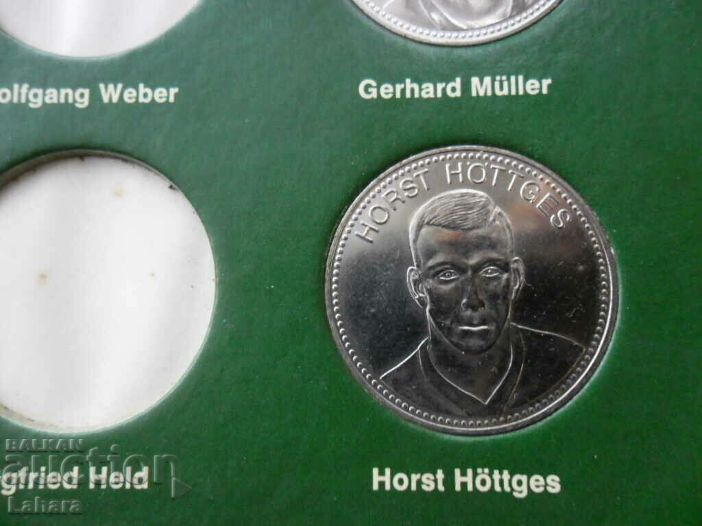 Cupa Mondială Mexic 1970 Germania lot de monede echipe - 6 Cupa Mondială Mexic 1970 Germania lot de monede echipe - 6