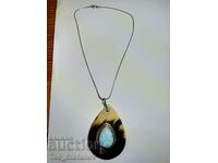 Colier argint designer cu larimar argint 925