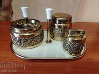 A rare Putti smoking set by Erhard & Sons from Germany