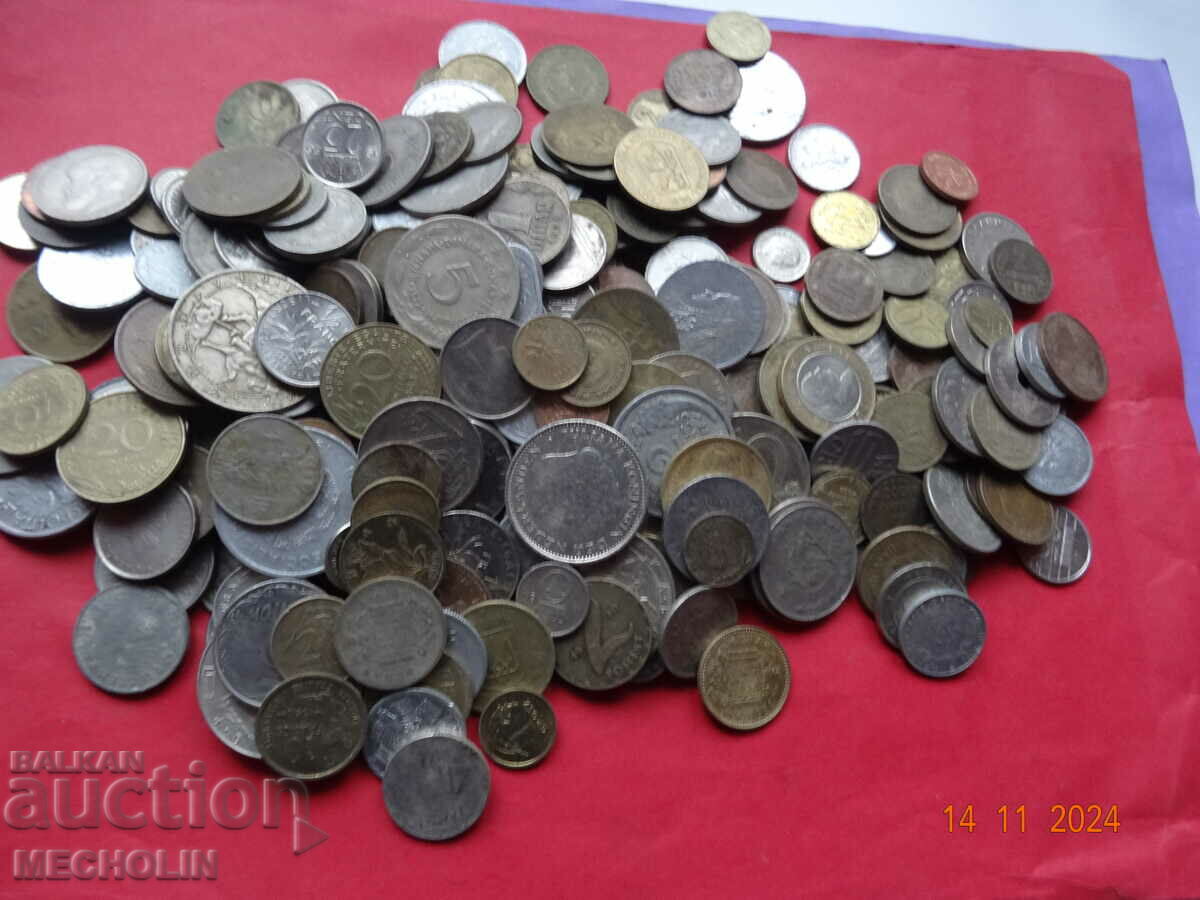 lot 3 old coins from all over the world 1000 gr