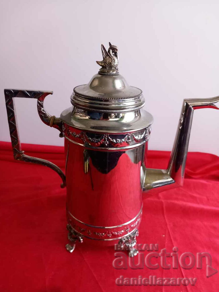 Livrarea Urcior BAROC placat cu argint vechi, ceainic Livrarea Urcior BAROC placat cu argint vechi, ceainic