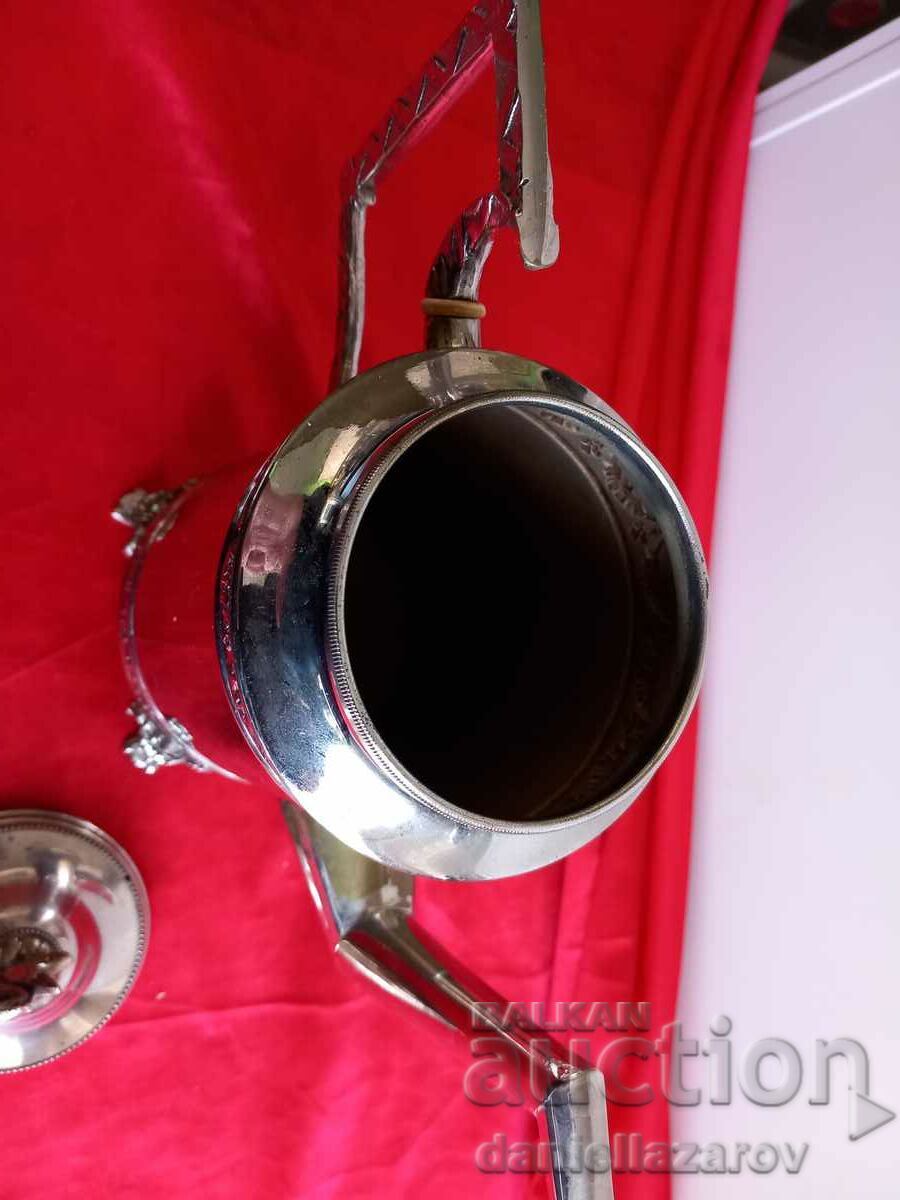 Urcior BAROC placat cu argint vechi, ceainic - 5